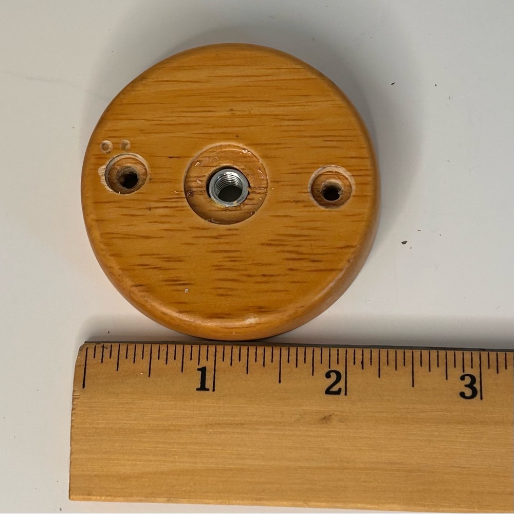 Vintage Wooden Round Curtain Tie Backs Farmhouse MCM Cabin Lodge Rustic - Picture 10 of 10